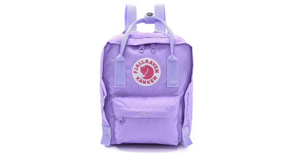 Fjallraven Kanken Mini Backpack in Purple | Lyst