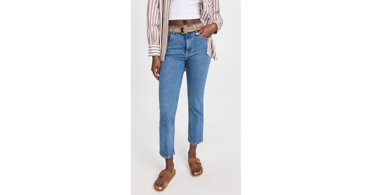 DL1961 Patti Straight High Rise Vintage Ankle Jeans in Blue | Lyst