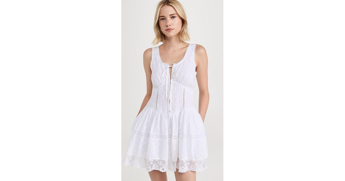 LoveShackFancy Ceronne Dress in White | Lyst