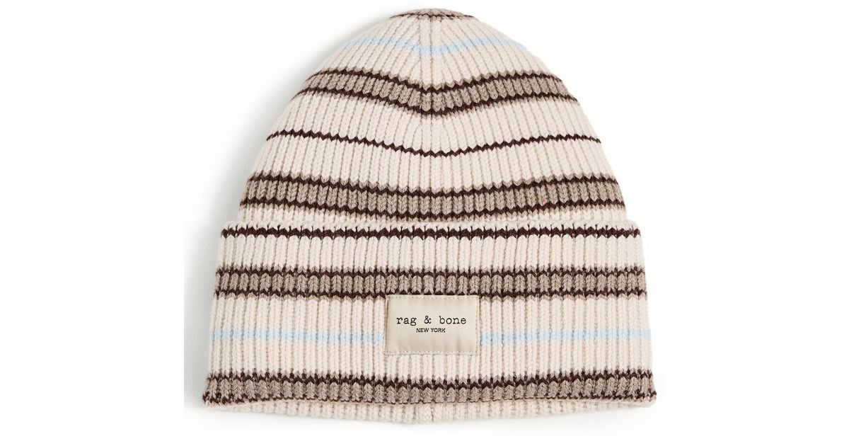 Byareddy Rag Rag & Bone Blake Multi Stripe Beanie | Lyst