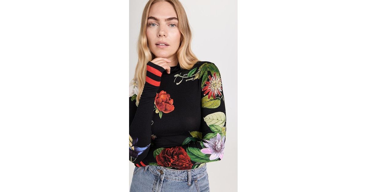 Alice + Olivia Alice + Olivia Delaina Turtleneck Top | Lyst Alice + Olivia Alice + Olivia Delaina Turtleneck Top | Lyst
