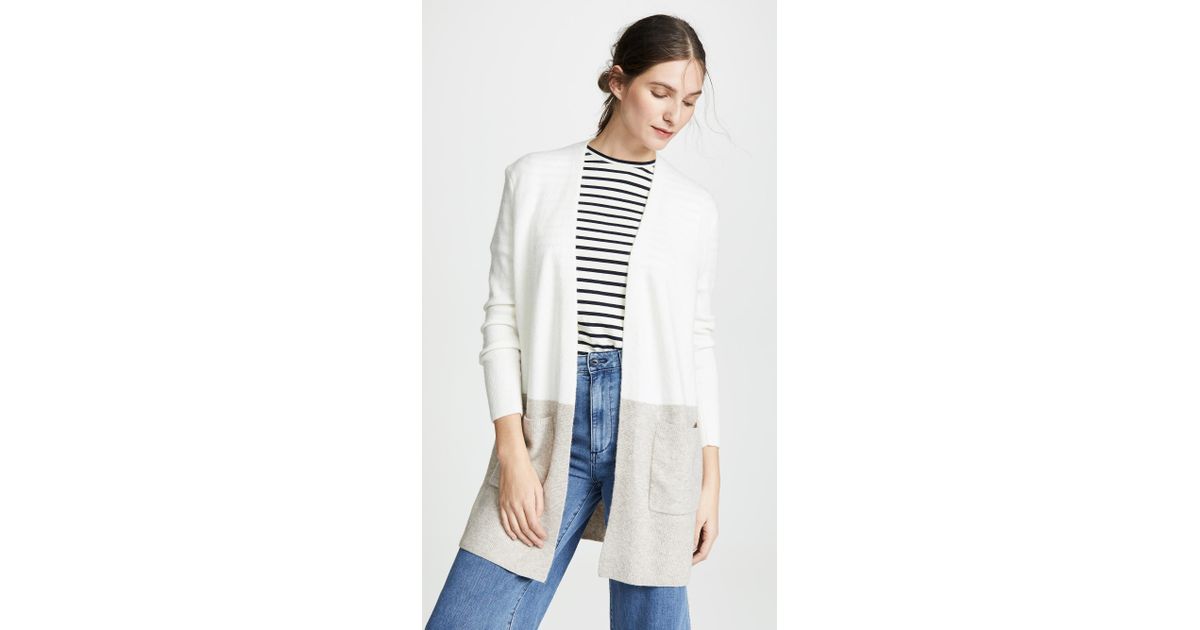madewell kent cardigan colorblock