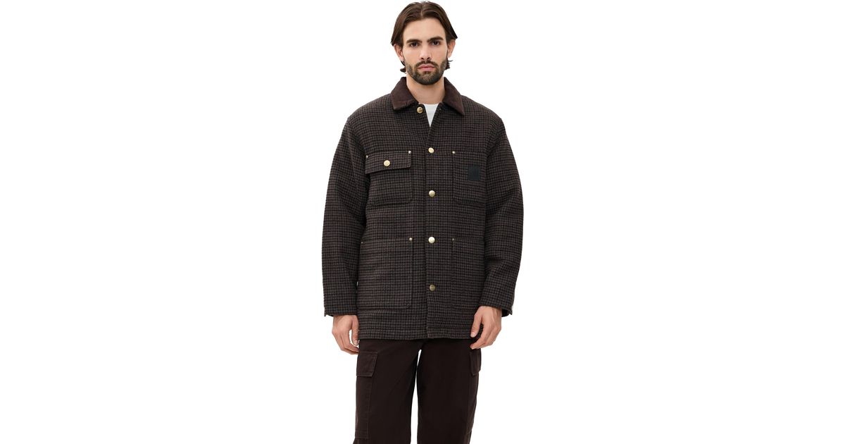 Carhartt Lowis Chore Coat in Black for Men | Lyst Canada