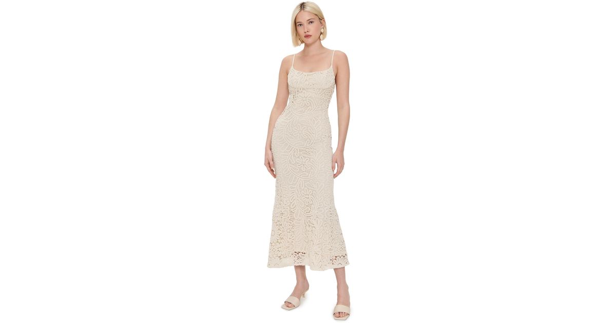 bardot adoni crochet midi dress Adoni Crochet Midi Dress In Orchid White
