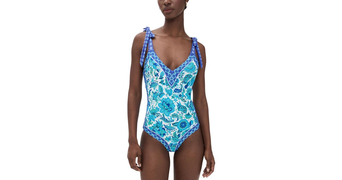 Beach Riot Akira One Peice in Blue | Lyst