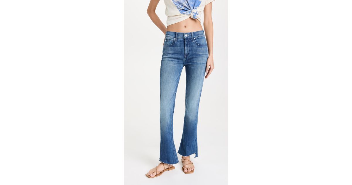 Mother Denim The Runaway Step Fray Jeans in Blue | Lyst Canada