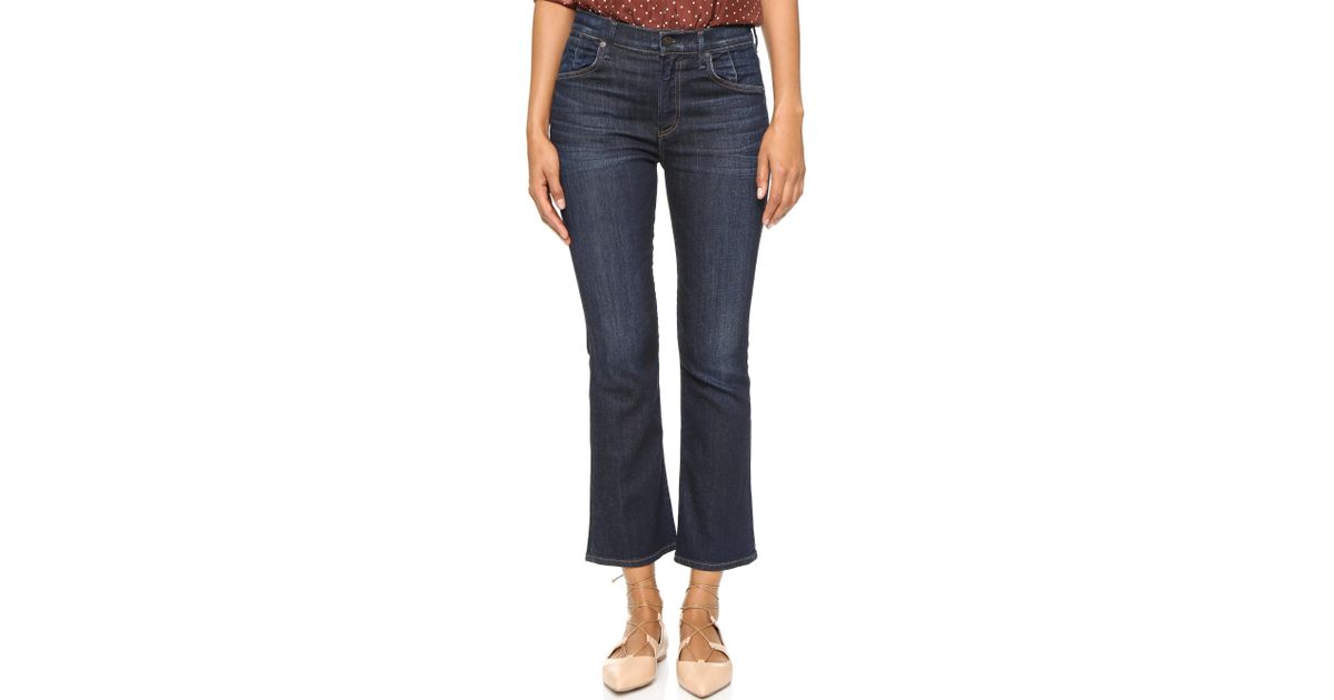 citizens of humanity cropped flare jeans