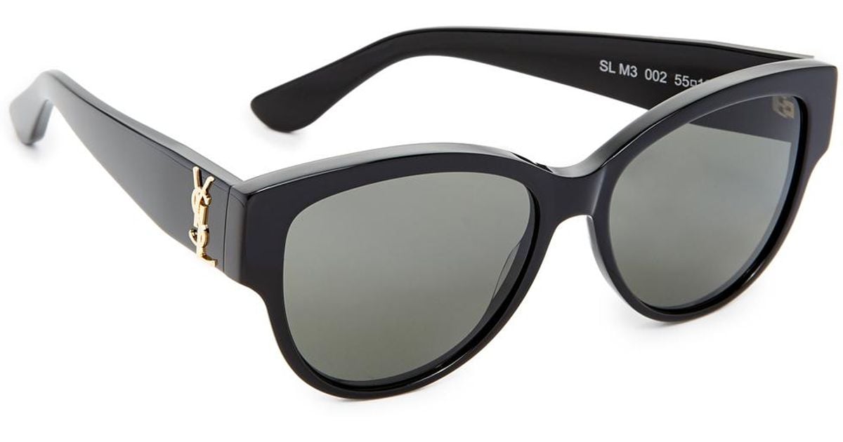 Saint Laurent Sl M3 Sunglasses in Black | Lyst