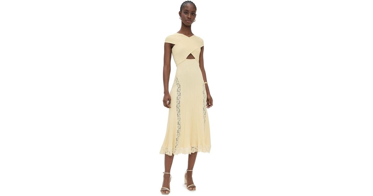 self-portrait-Yellow-Knit-Lace