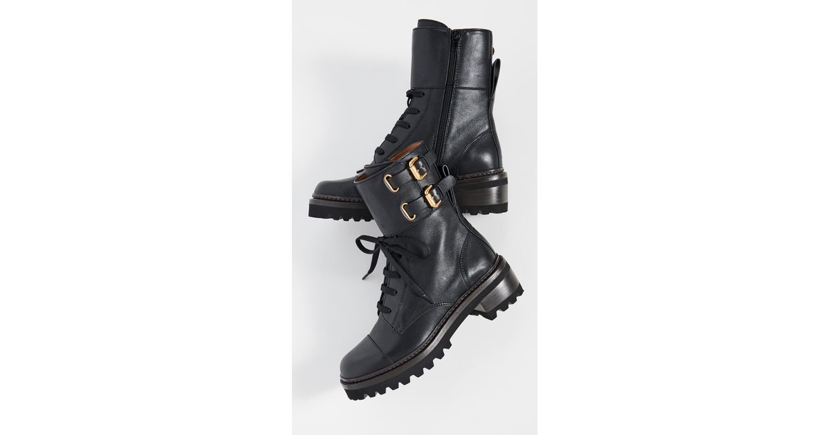 chloe combat boot