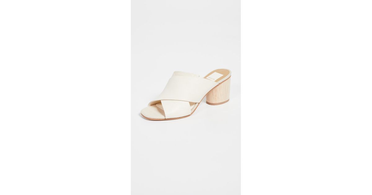 dolce vita atira block heel mules