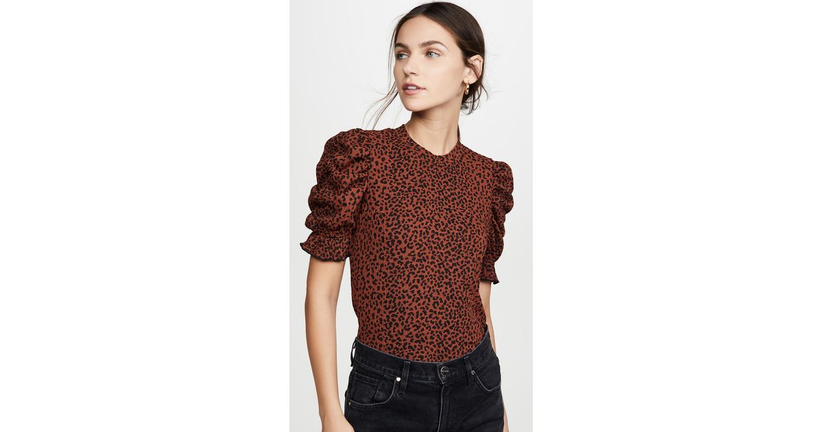 moon river ruched sleeve tee