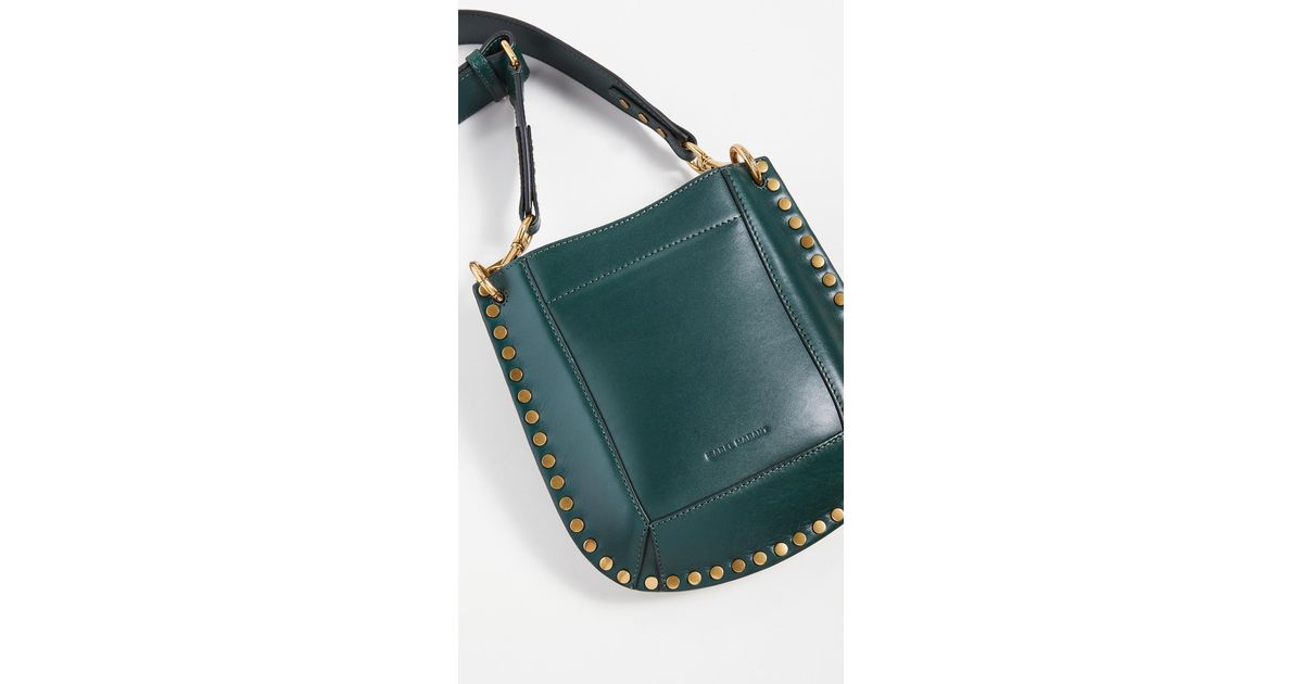 Isabel Marant Leather Nasko New Bag in Dark Green (Green) | Lyst