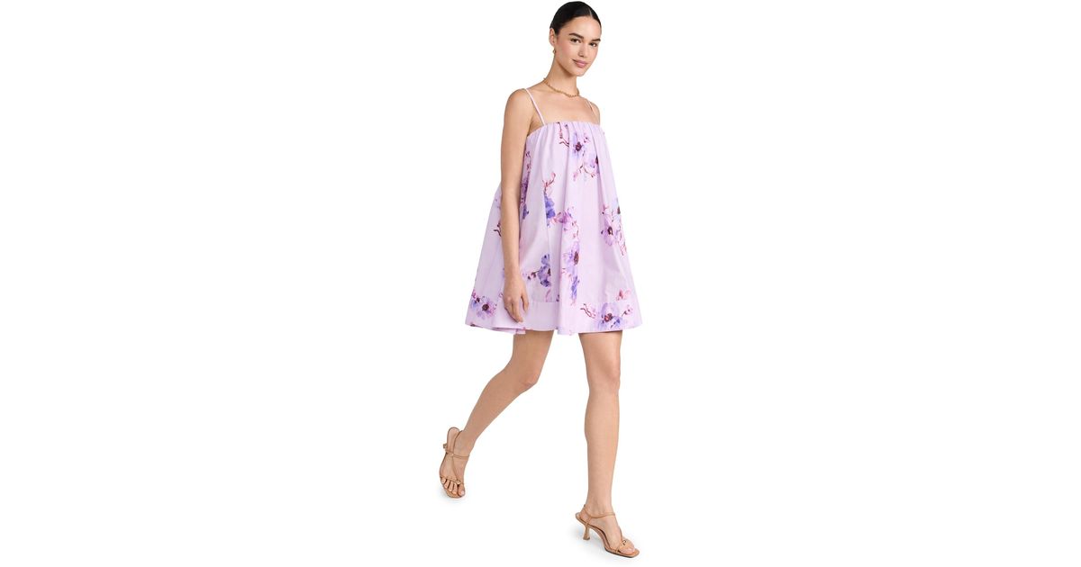 Zimmermann Lightburst Puff Mini Dress in Purple | Lyst Canada