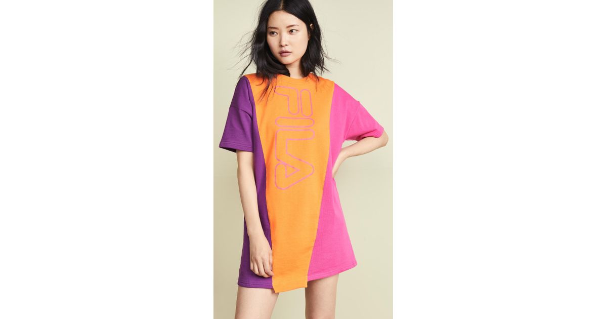 orange fila dress