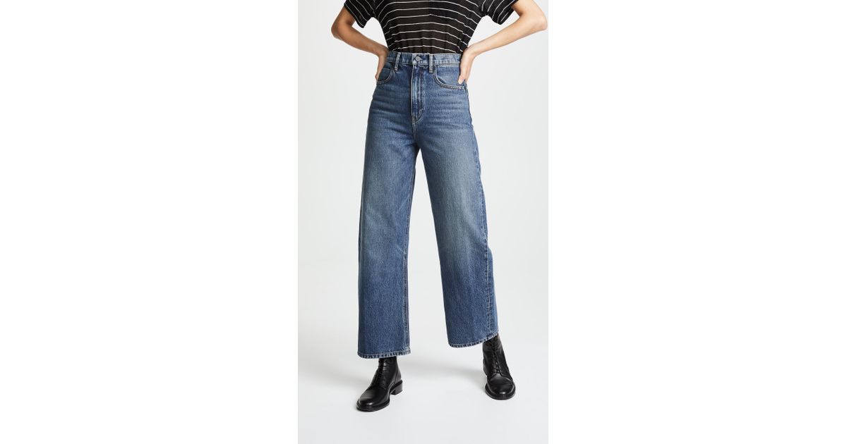 Alexander Wang Denim Crush Wide Leg in 