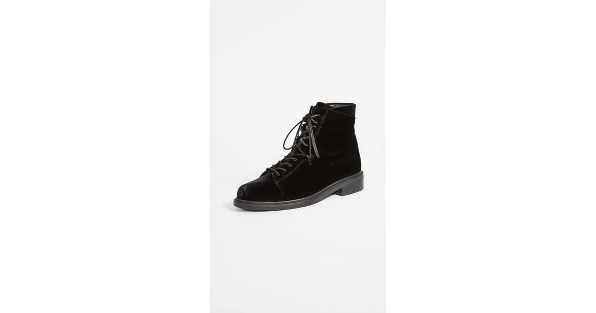 stuart weitzman boots lace up