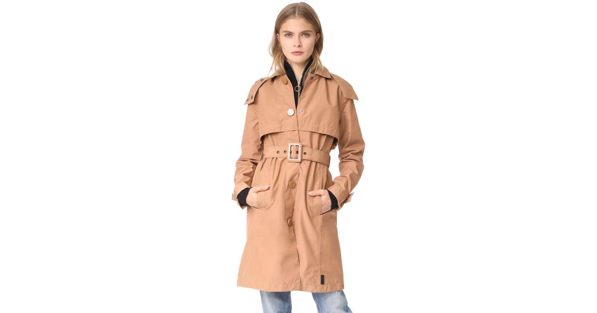 hunter refined trench coat