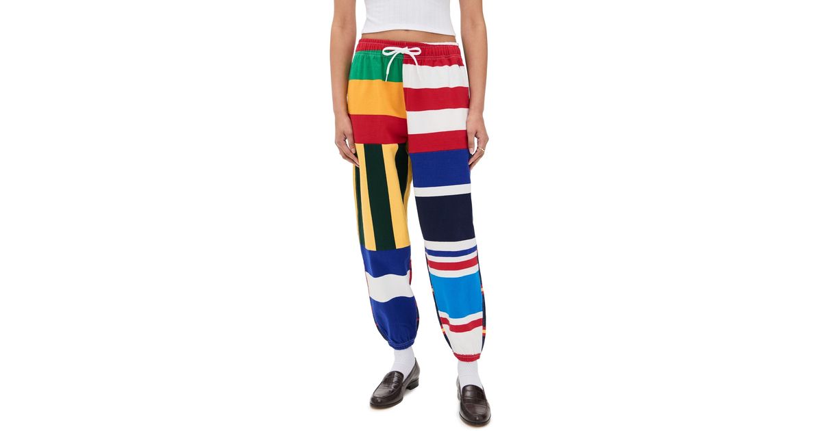 Polo Ralph Lauren Vintage Jersey Rugby Sweatpants in Blue | Lyst