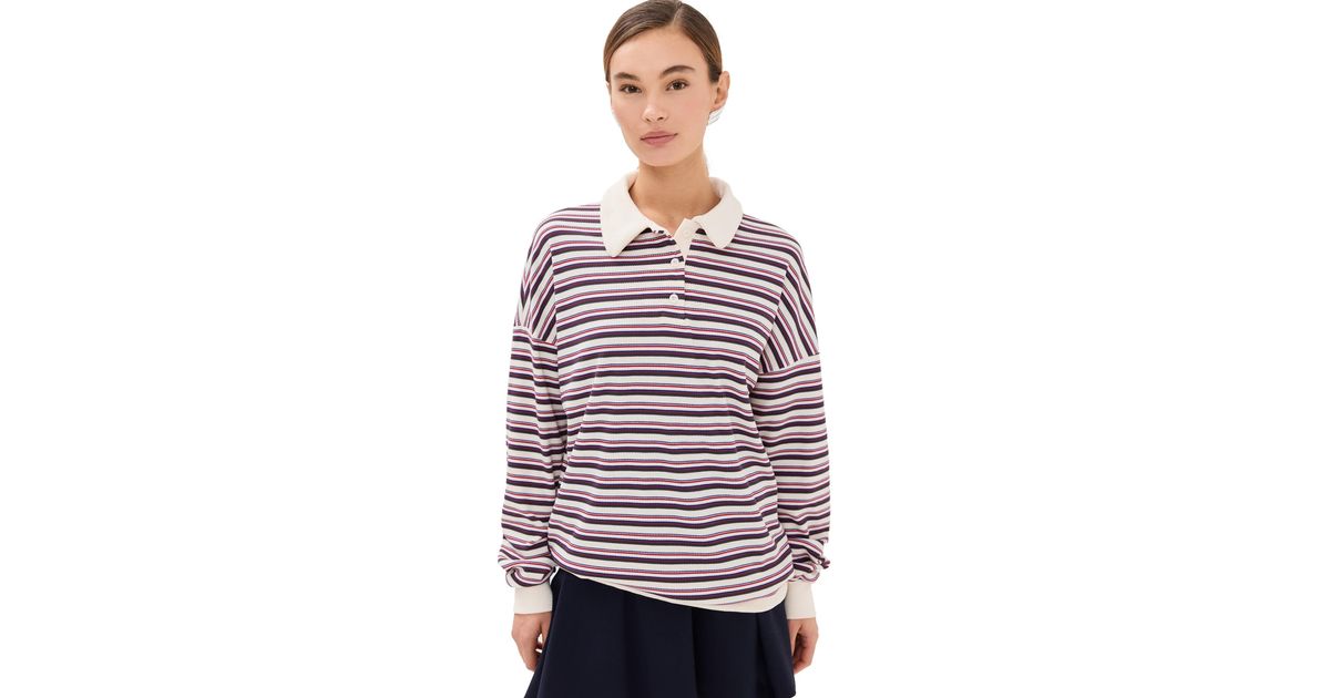 Lioness Rugby Jersey Top in Red | Lyst