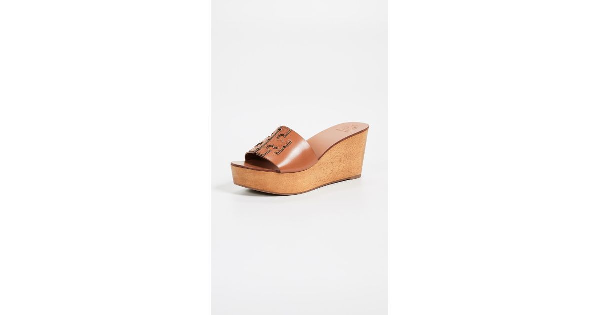 tory burch ines 80mm wedge slide sandals