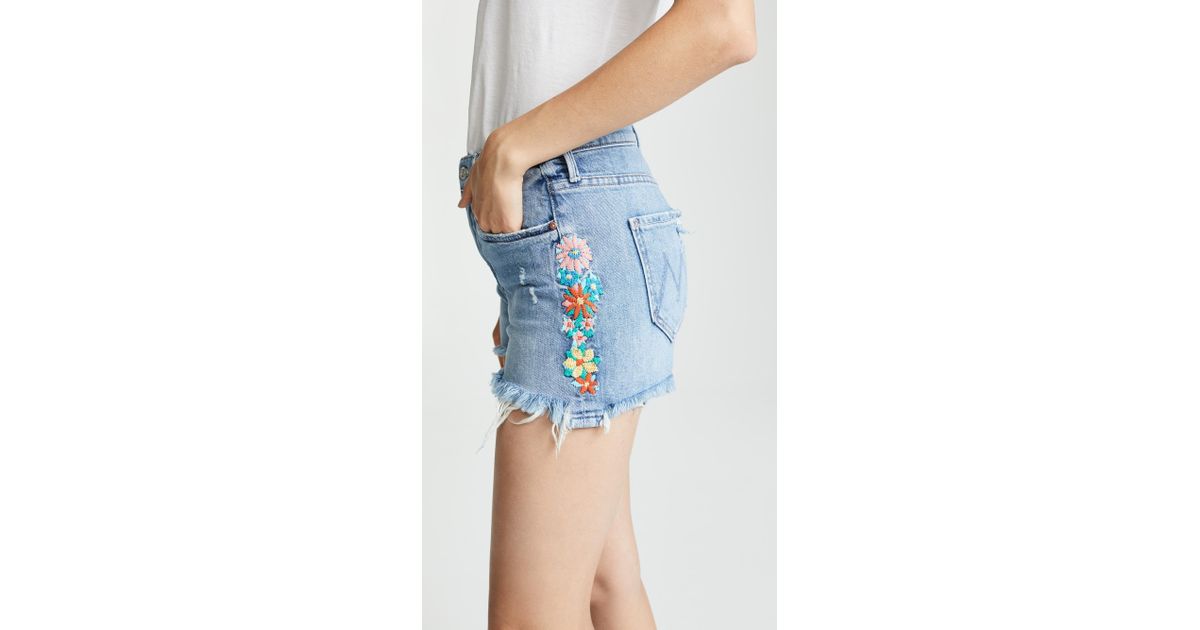 mother jeans shorts