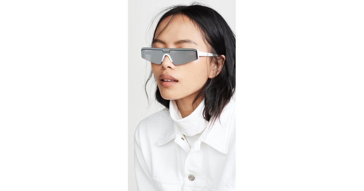 Balenciaga Ski Straight Sunglasses | Lyst