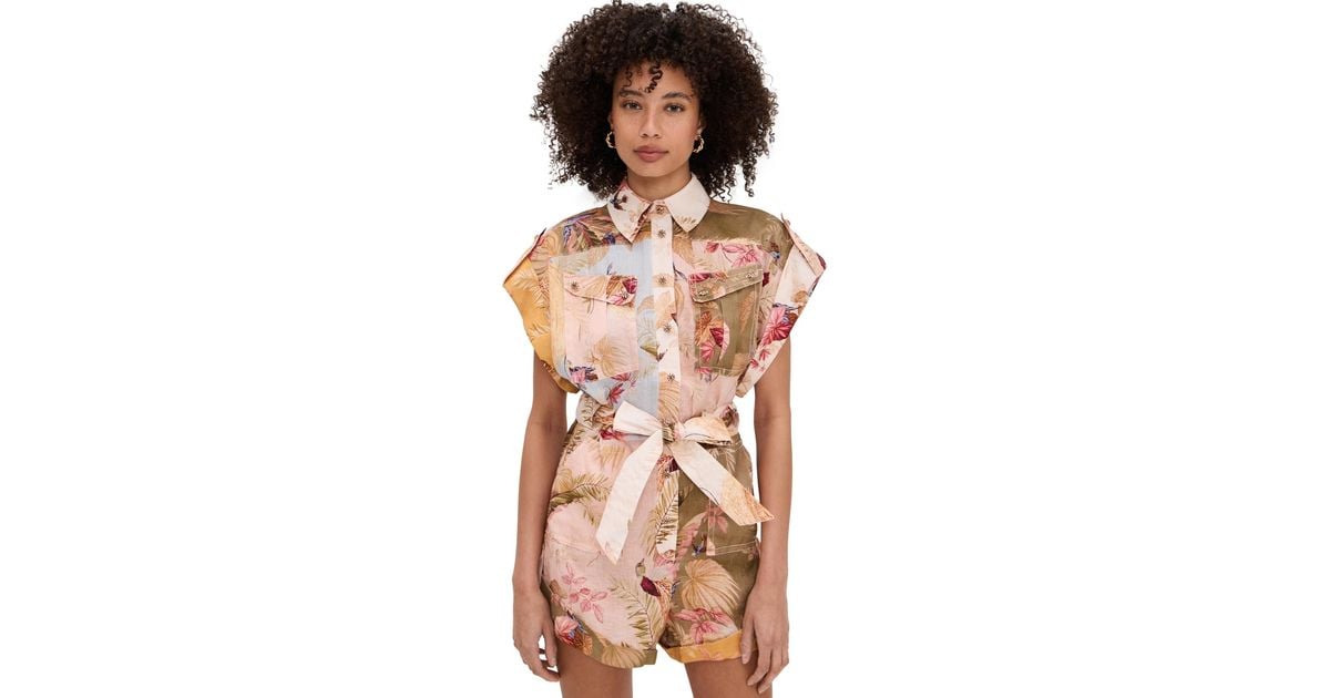 【Zimmermann】ASCENSION CUFFED PLAYSUIT プレイスーツ Zimmermann Ascension Cuffed Playsuit | Lyst Canada