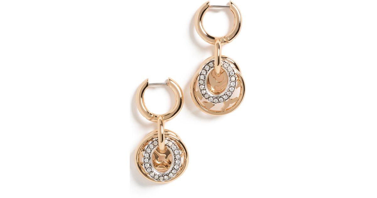 【Tory Burch】国内発送★Miller Pave Interlocking Earrings Tory Burch Miller Pave Interlocking Earrings | Shopbop