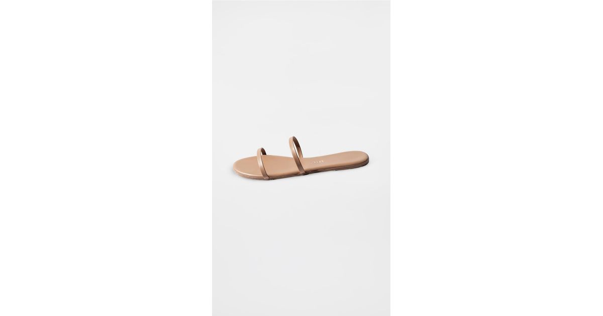 tkees leather slides