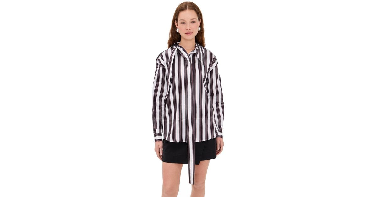 MERYLL ROGGE Deconstructed Shirt in Black | Lyst