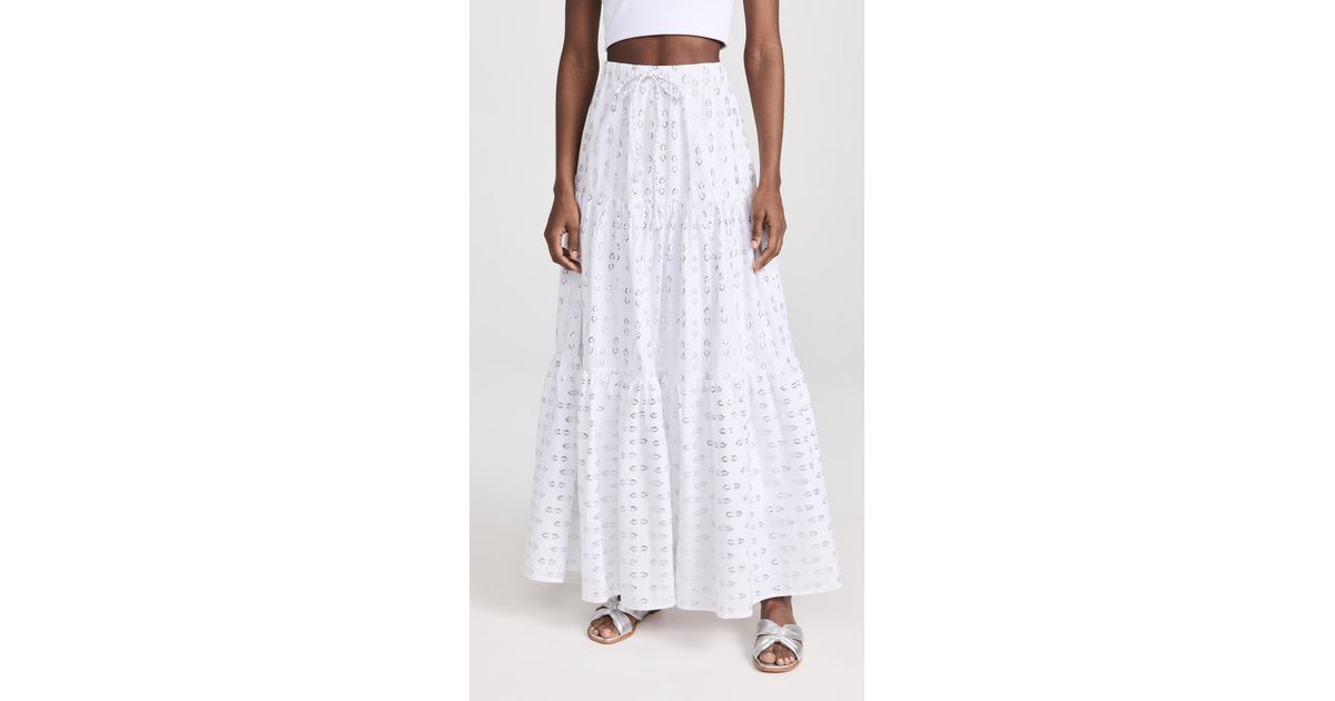 Splendid Nellie Maxi Skirt in White | Lyst