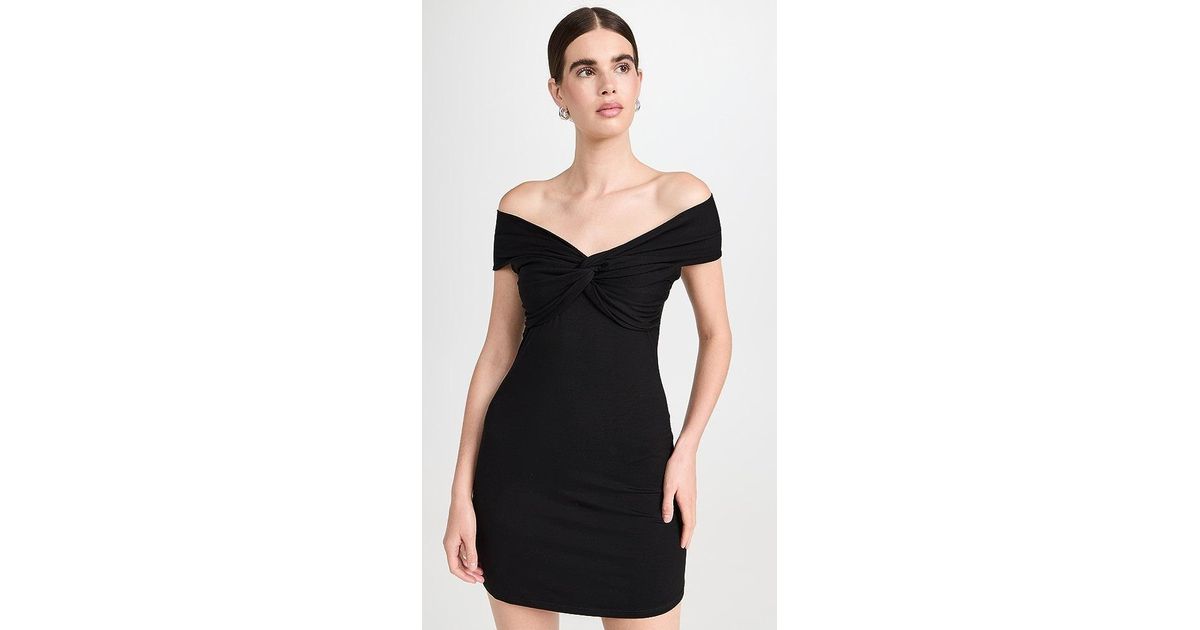 Reformation Vida Knit Mini Dress in Black Lyst