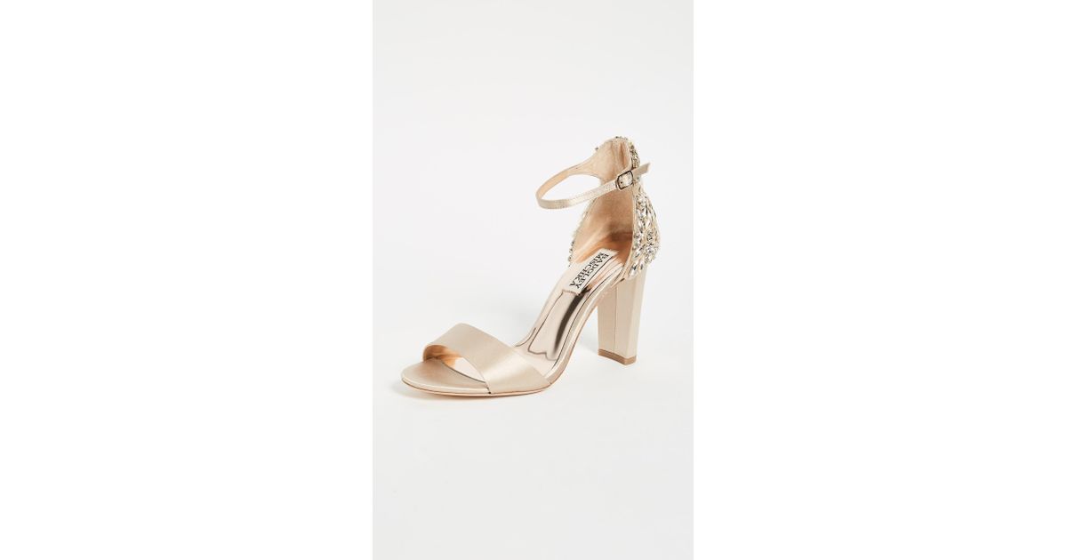 badgley mischka seina ankle strap sandal