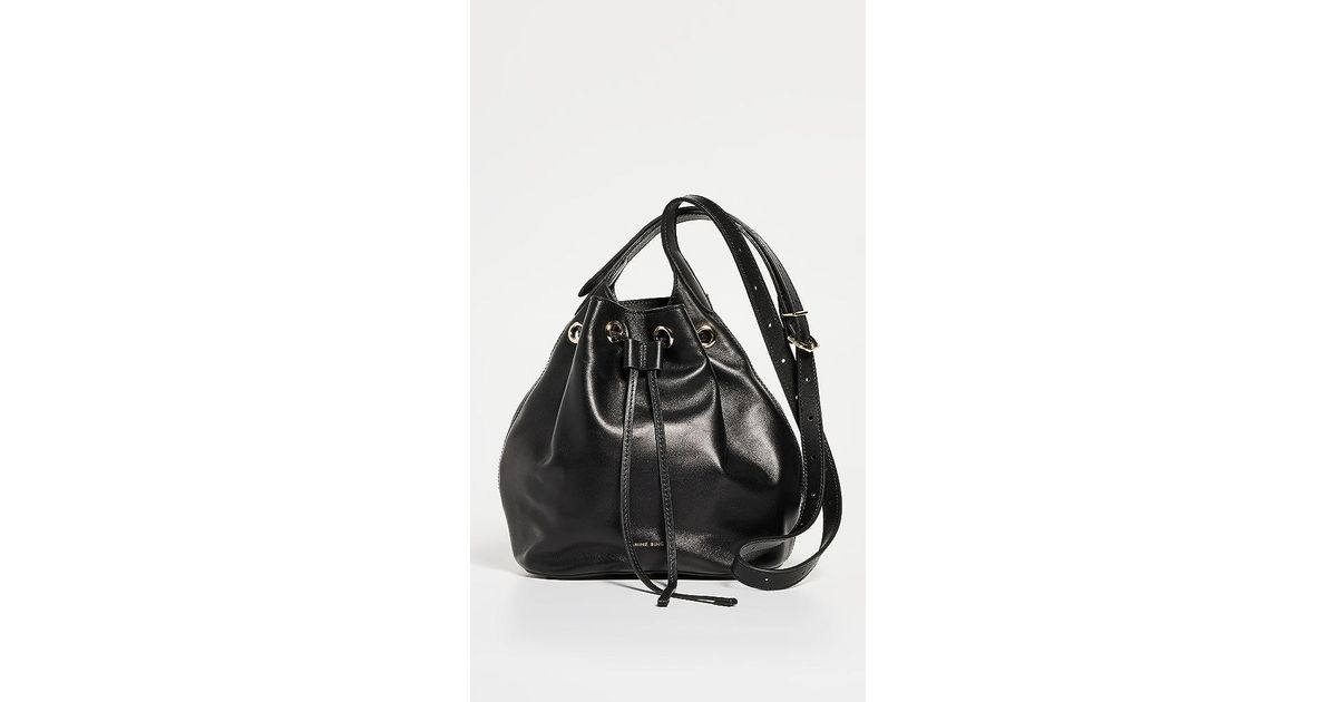 Anine Bing Mini Alana Bucket Bag in Black | Lyst