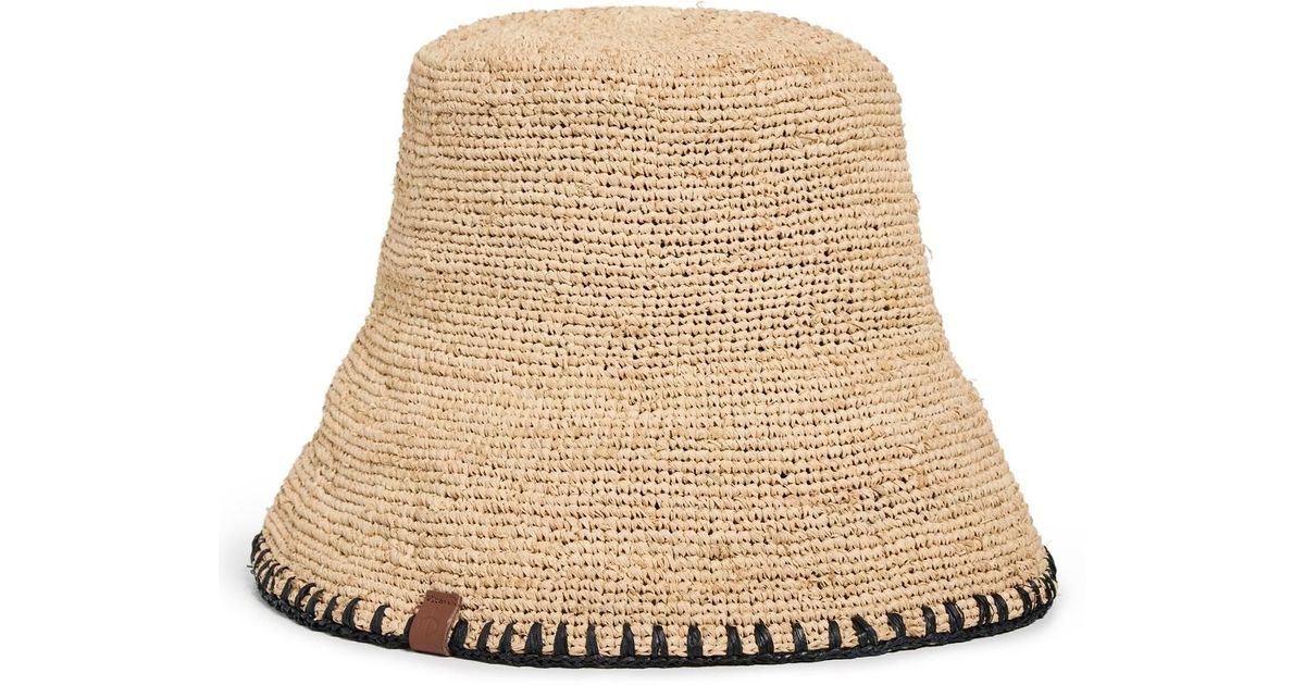 Rag & Bone Jade Whipstitch Rollable Hat in Natural | Lyst