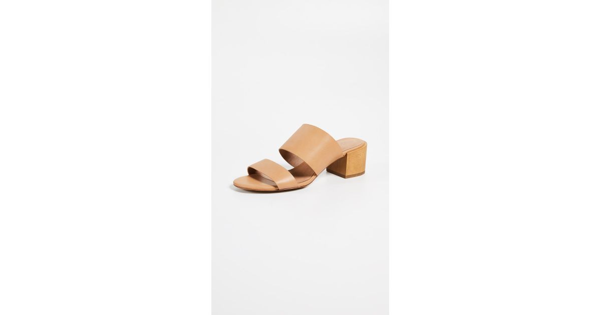 Madewell kiera block heel slide shop