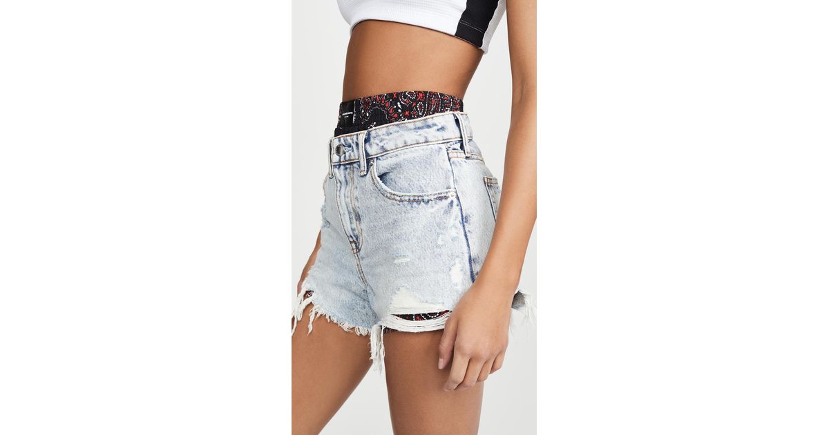 Alexander Wang Denim Bite Mix Boxer 