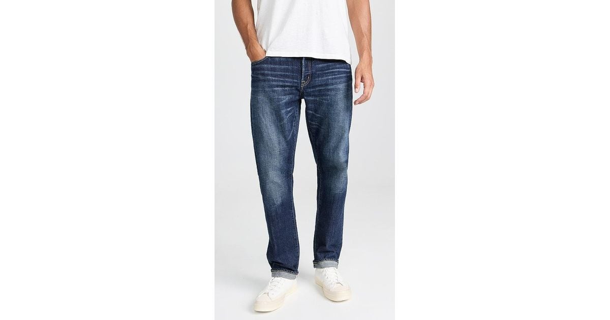 Moussy Bern Tapered Jeans in Blue for Men | Lyst