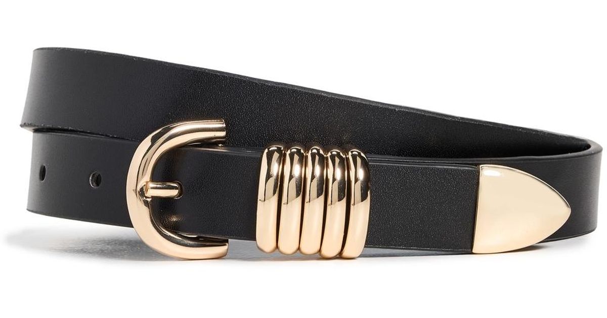 Good American Gold Rings belt 
in Black xxs/xs nwt 240807_28_GAB008-K001-FALL24-  main image 2