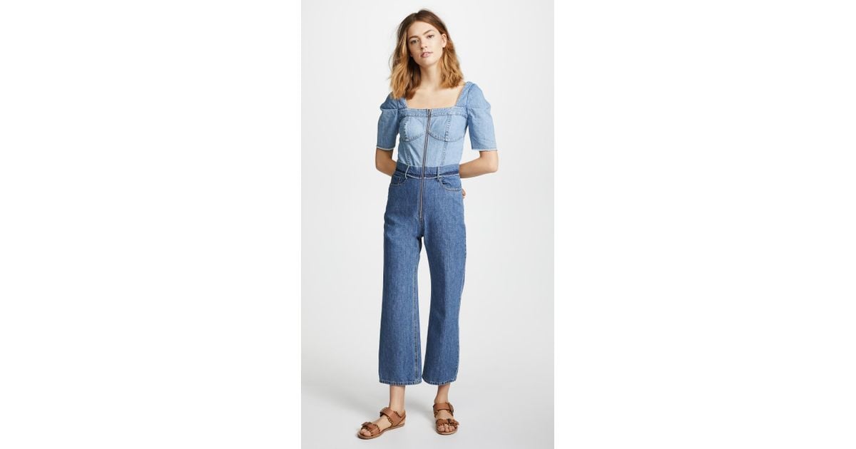 two tone jumpsuit