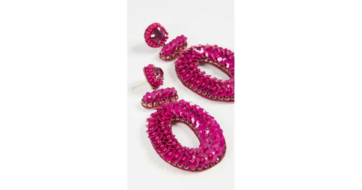 Deepa Gurnani Deepa By Britt Earrings in Pink | Lyst