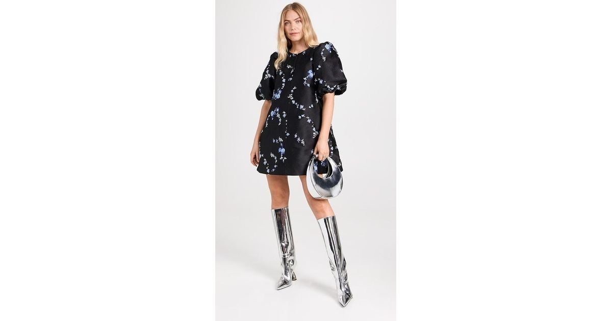 【最終値下】Apolina Grid Floral Jacquard 2-3y Ganni Floral Jacquard Midi-Dress | Saks Fifth Avenue