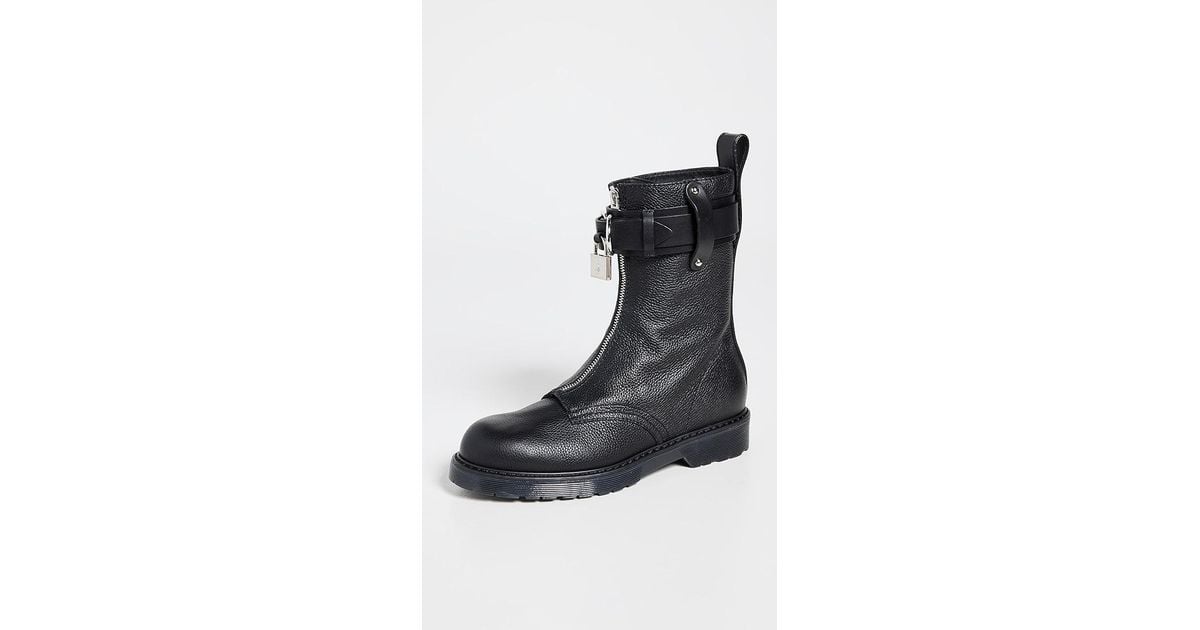JW Anderson Lock Combat Ankle Boots in Black | Lyst