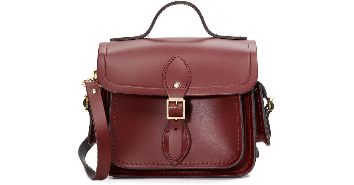Lyst Cambridge Satchel Company Traveler Bag With Side Pockets In Red