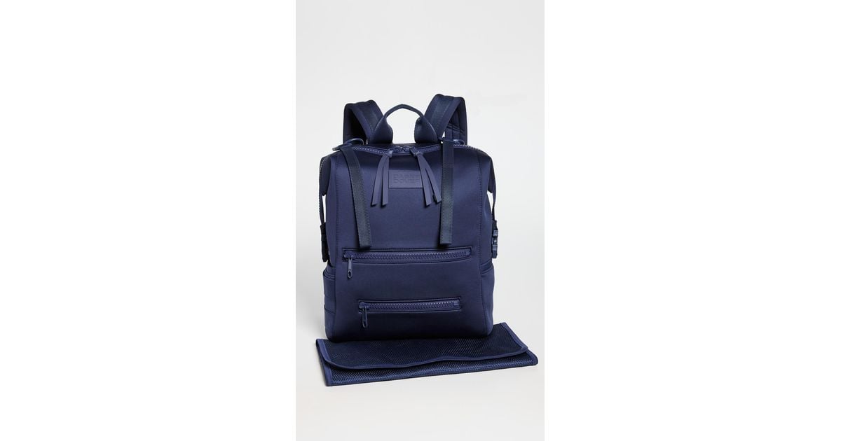 Buy the Dagne Dover Wade Neoprene Diaper Bag Tote Navy Blue Color