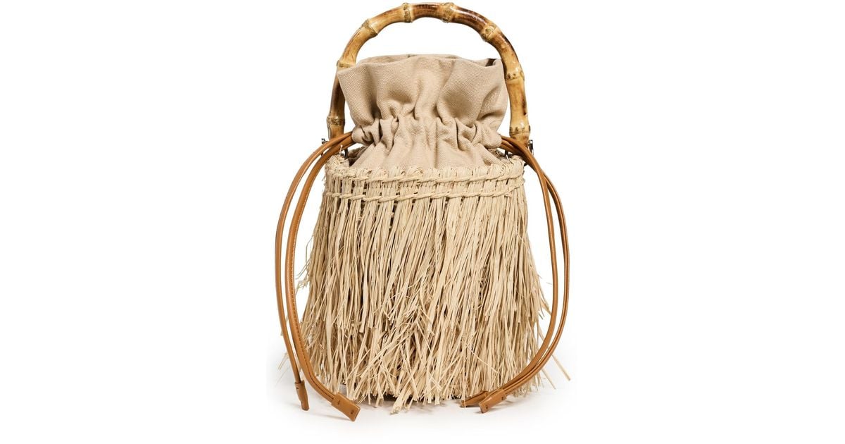 Simon Miller Tiki Fringe Bag in Natural | Lyst