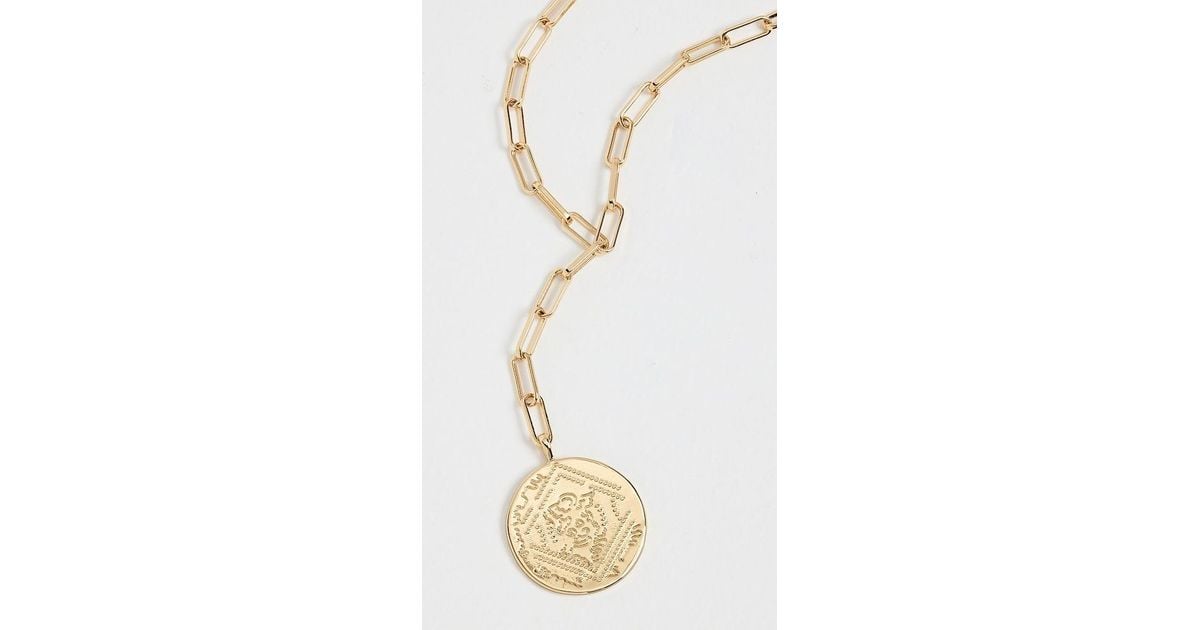 Gorjana Ana Coin Lariat in White Lyst