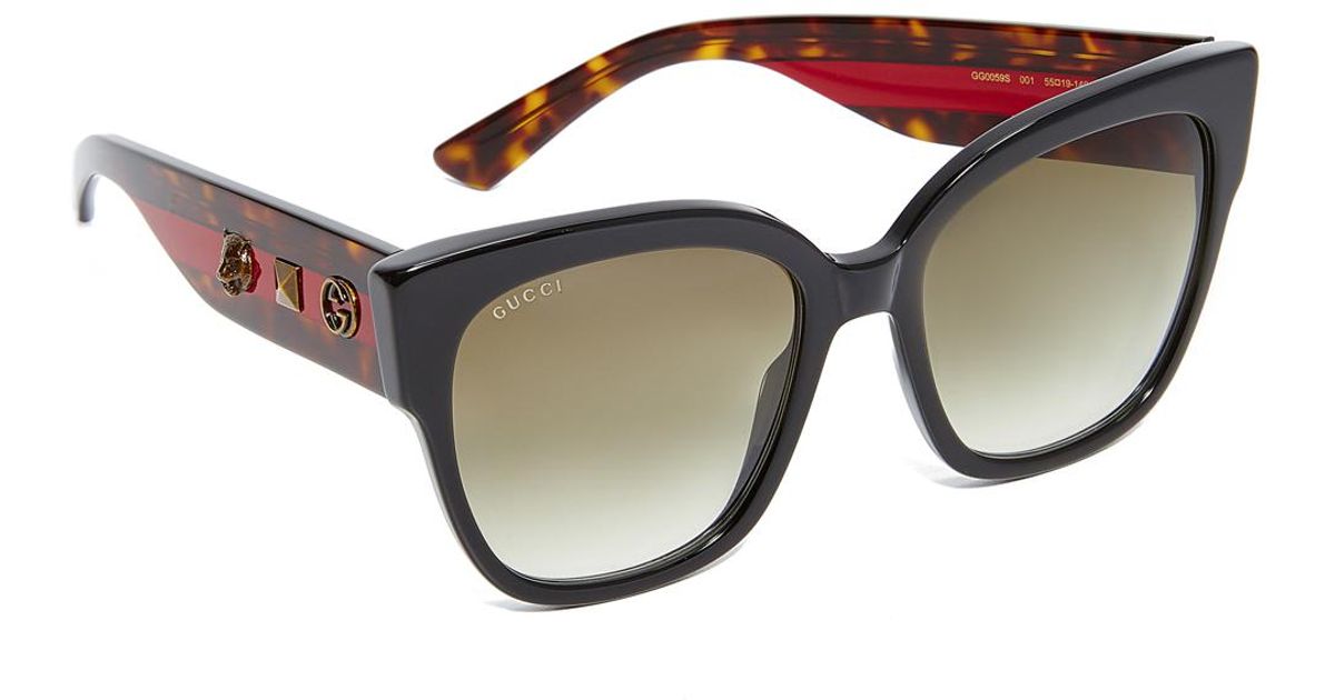 gucci tiger round sunglasses