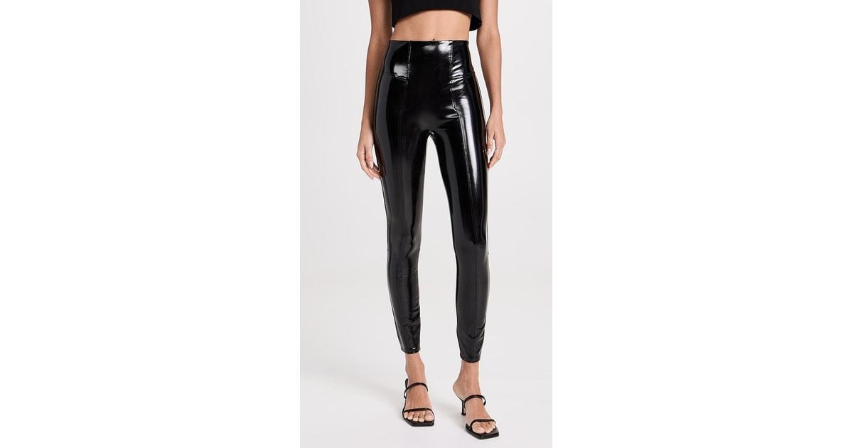 Black patent leggings sale